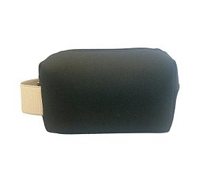 Necessaire Quadradinha neoprene alça bege