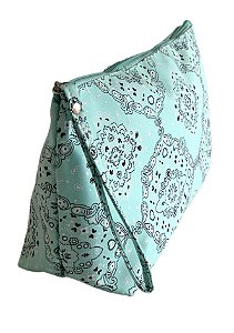 Necessaire vertical G bandana turquesa