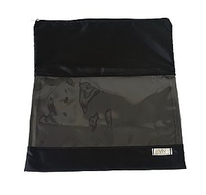 Saquinho nylon com visor preto