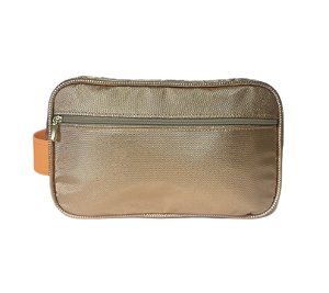 Necessaire dupla cobre alça laranja