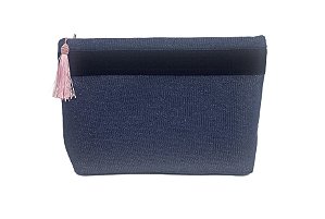 Necessaire Bahia jeans brilhante