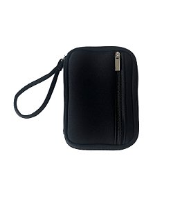 Porta passaporte neoprene preto