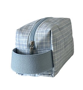 Necessaire Quadradinha Xadrez azul