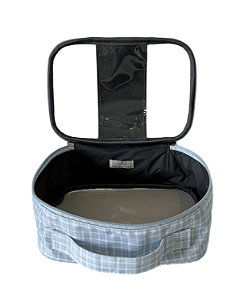 Necessaire Liz xadrez azul