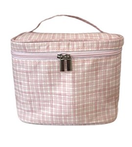 Frasqueira Xadrez rosa