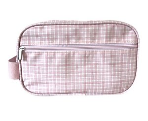 Necessaire Dupla xadrez rosa