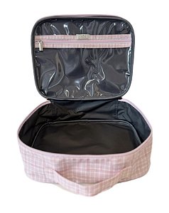 Malinha Barcelona M xadrez rosa