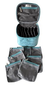 Frasqueira bijoux acqua turquesa