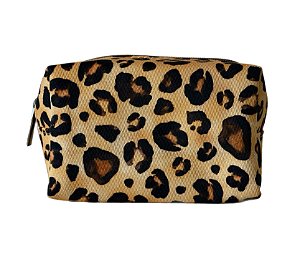 Necessaire mini mini quadradinha Onça