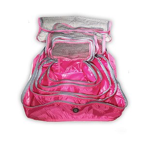 Kit Nylon pink com cinza claro