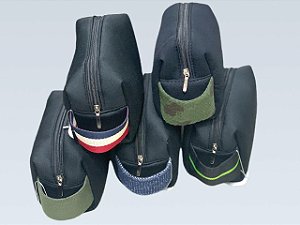 Necessaire Quadradinha Neoprene alça lateral