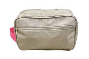 Necessaire Dupla ouro alça pink