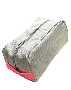 Necessaire Félix prata alça pink