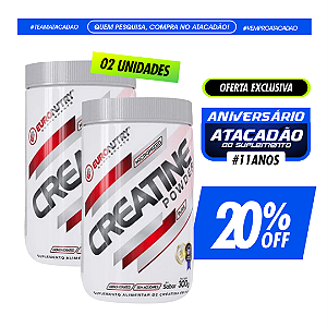 20% OFF - COMBO CREATINA 100% PURE EURONUTRY 300g (2 UNIDADES)