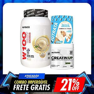COMBO NUTRATA: WHEY 100% + CREATINA PURA +PASTA DE AMENDOIN