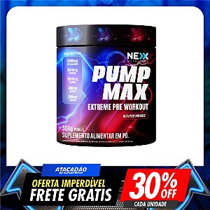 BLACK FRIDAY: PRÉ TREINO PUMP MAX NEX NUTRITION 300G