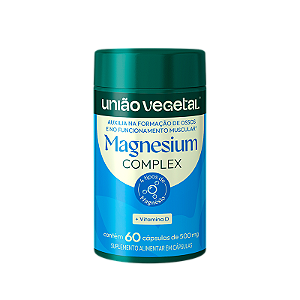 MAGNESIO COMPLEX UNIAO VEGETAL 500MG 60CAPS