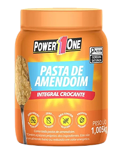 PASTA DE AMENDOIM POWER1ONE CROCANTE 1,005KG