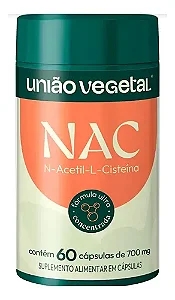NAC UNIAO VEGETAL 700MG 60 CAPS