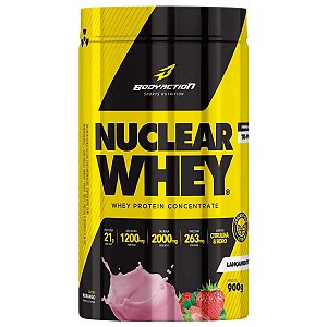 NUCLEAR WHEY BODYACTION MORANGO 900G