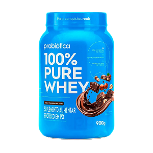 100% PURE WHEY PROBIOTICA CHOCOLATE/AVELA PT 900G