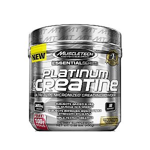 platinum 100% creatina muscletech sem sabor 400g
