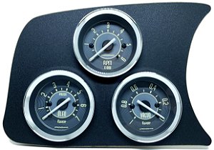 PAINEL FUSCA - GRADE COM 3 INSTRUMENTOS CRONOMAC LINHA VW BEGE (RPM/MAN. OLEO/VACUO)