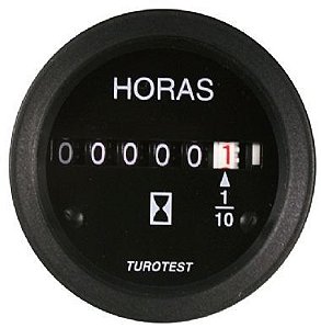 Horimetro 52mm 12V/24V Universal - Turotest - 300285