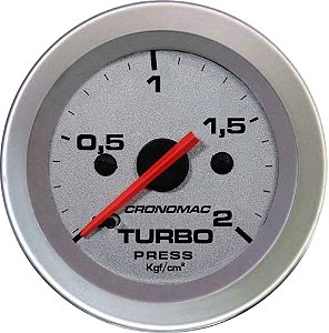 Manômetro Turbo 2KGF/CM² ø52mm Racing| Cronomac