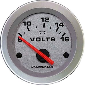 Voltímetro ø52mm 12 Volts Racing | Cronomac