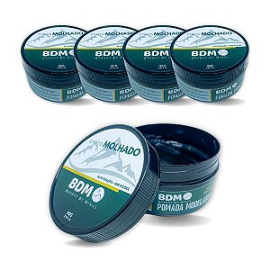 Kit 5 und Pomada modeladora para cabelo Efeito Brilho 80grs