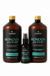 Kit Monovin Crescimento Capilar Antiqueda – Tratamento Completo para Fortalecer