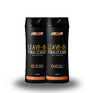 Kit 2 Leave-In Hidratante Anti-Frizz Cabelo Masculino Jaboque 240ml