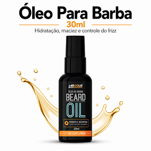 Óleo Para Barba Jaboque 30ml Hidratação Maciez e Controle de Frizz