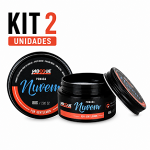 Kit 2 unds Pomada Nuvem Jaboque 80g Média Fixação, Fragrância Leve