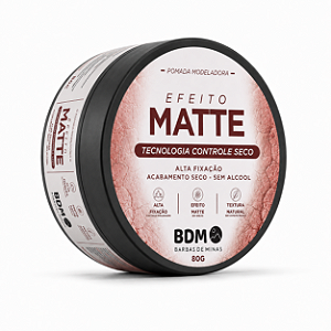 Pomada Matte para Cabelo Masculino 80g – Alta Fixação, Efeito Natural e Sem Brilho