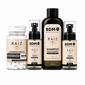 Kit Tratamento Capilar 2 Meses Shampoo Tônico Suplemento