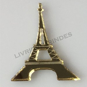 Aplique/Pingente/Recorte - Torre Eiffel c/ 10 unidades