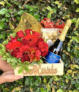 Baú Natalino Encanto de Gerberas