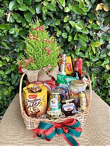 Cesta encanto de Natal com Pinheiro