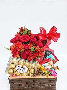 Baú Amor Inesquecível – Rosas & Chocolate