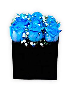 Box de Rosas Azuis