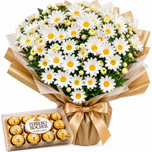 Margaridas Com Ferrero Rocher