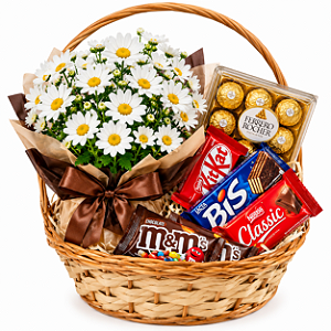 Cesta Explosão de Amor & Chocolates