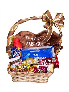Cesta "Te Amo Mais Que Chocolate"