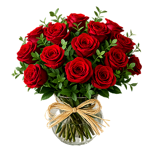 Luxuoso Arranjo de Rosas Premium