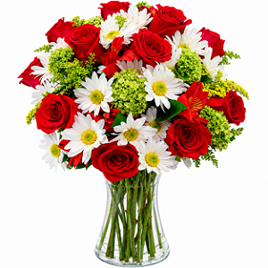Arranjo Flores & Vida Vermelho