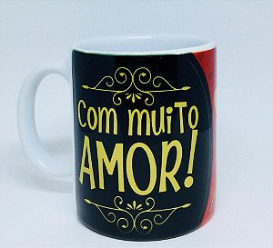 Caneca '' Com Muito Amor''