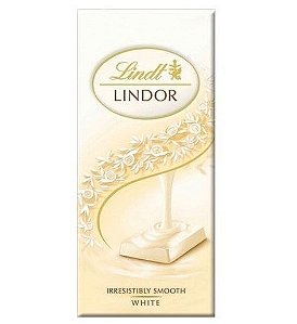 Lindt lindor single white - chocolate branco 100g