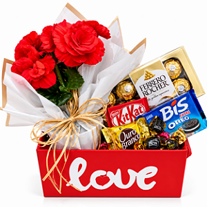 Kit Love com Mini Begônia